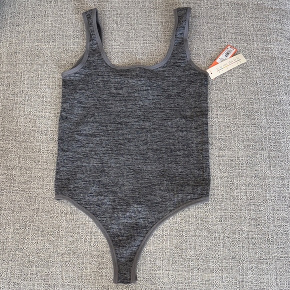 Colsie Other - Colsie Charcoal Sleeveless Bodysuit